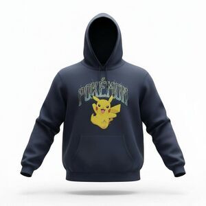 Pokémon Lightning Pikachu Hoodie Youth XL 18/20 Blue Pullover Sweatshirt